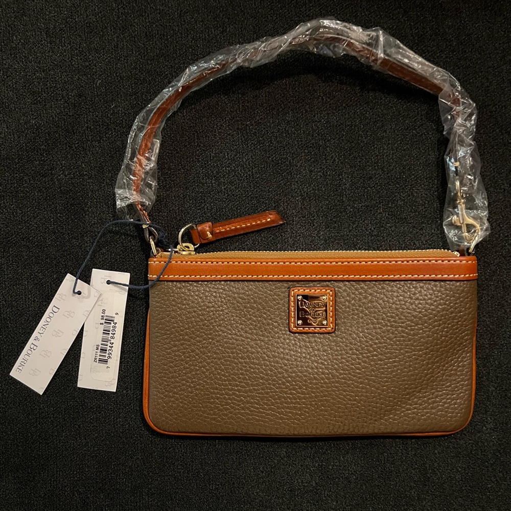 Dooney & Burke Pebble Grain Leather Clutch